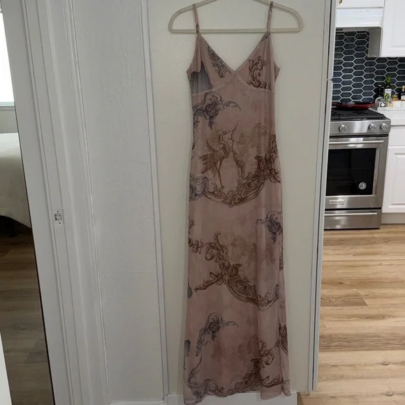 Tiger Mist Julianna Maxi Dress Collage Cranes | M - Picture 4 of 10